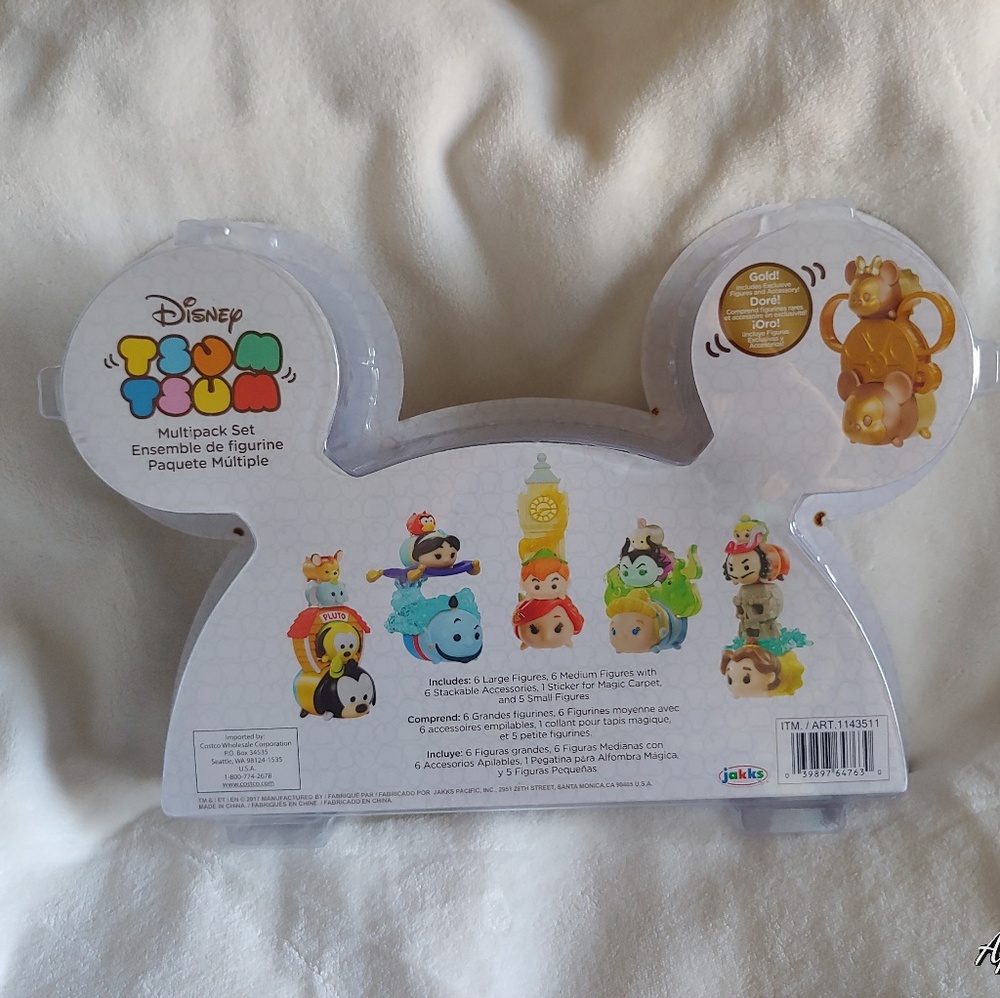 🏷Disney Tsum Tsum 24 piece figures NIB Gold - Picture 2 of 7